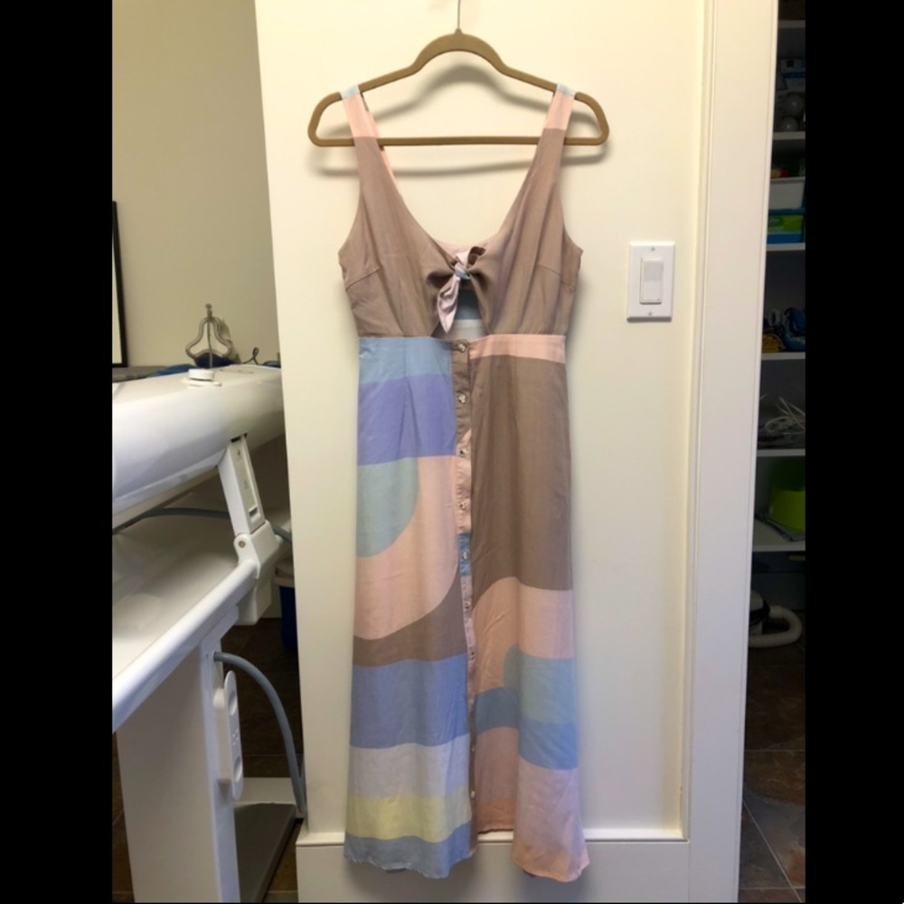 Mara Hoffman Tie Front Midi Dress (New with Tags)
